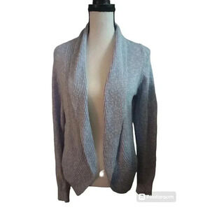 Kenneth Cole New York Cardigan Sweater Open Front Powder Blue Classic Size Large